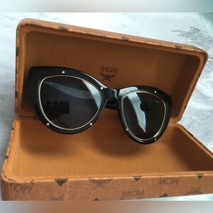 MCM Metal Trim Black Sunglasses